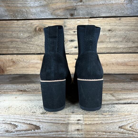Eileen Fisher London Ankle Boots Knit Wedge - Black - 8.5 - NWOB - Picture 4 of 10